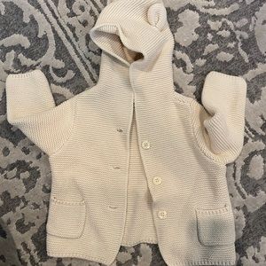 Neutral Baby Gap 6-9 month sweater with hood